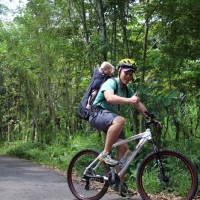 biking with infant
