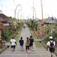 beautiful view of penglipuran village