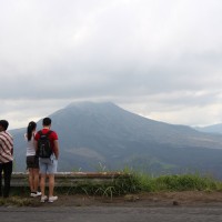 batur volcano view