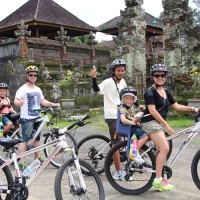 photo in front of village's temple