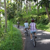 riding through riverside