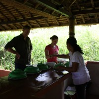 lunch at the restaurant