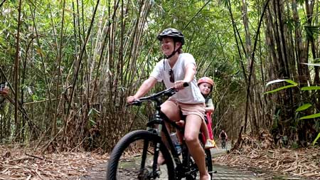 Bamboo forest cycling tracks - toddler