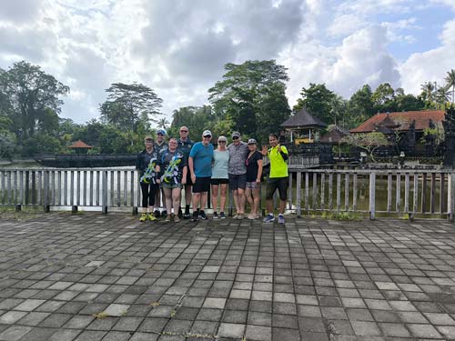 Mark Hardy (Australia) and Darrell Watt (New Zealand) - Ultimate+ Bike Tour - Water Temple