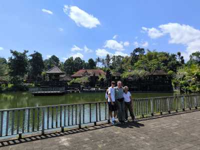 Posing by hidden water temple
