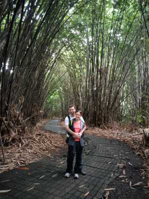 Posing in the bamboo forest