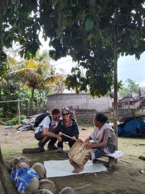 Bamboo basket weaving Bali