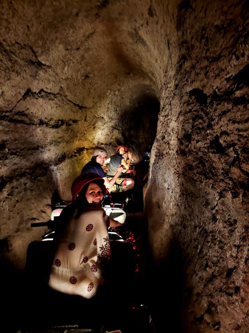 Inside the tunnel