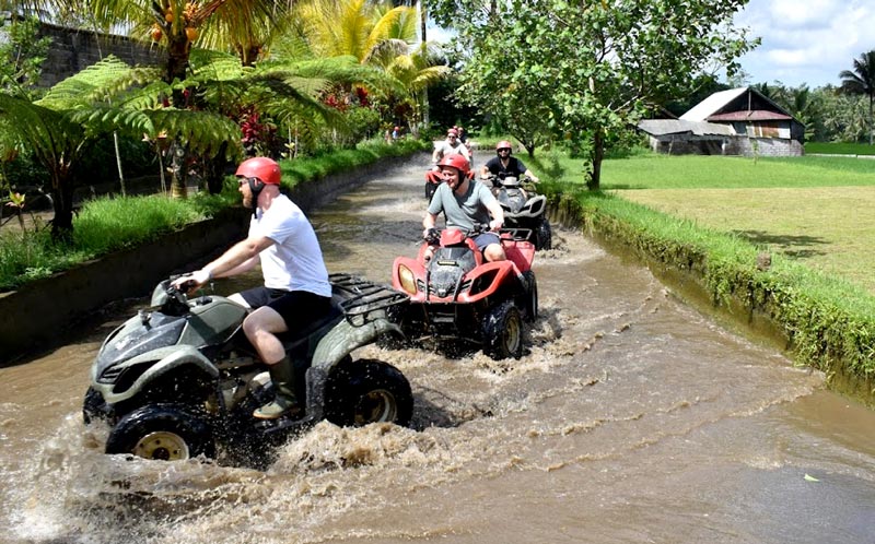 ATV quadbike at the final track