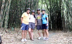 MaryAnn West - Downhill cycle ride in Bali